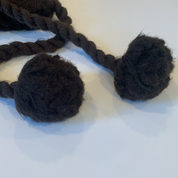 American Eagle Outfitters Brown Fleece Fuzzy Brown Bear Trapper Hat Women’s Kids - Picture 4 of 6